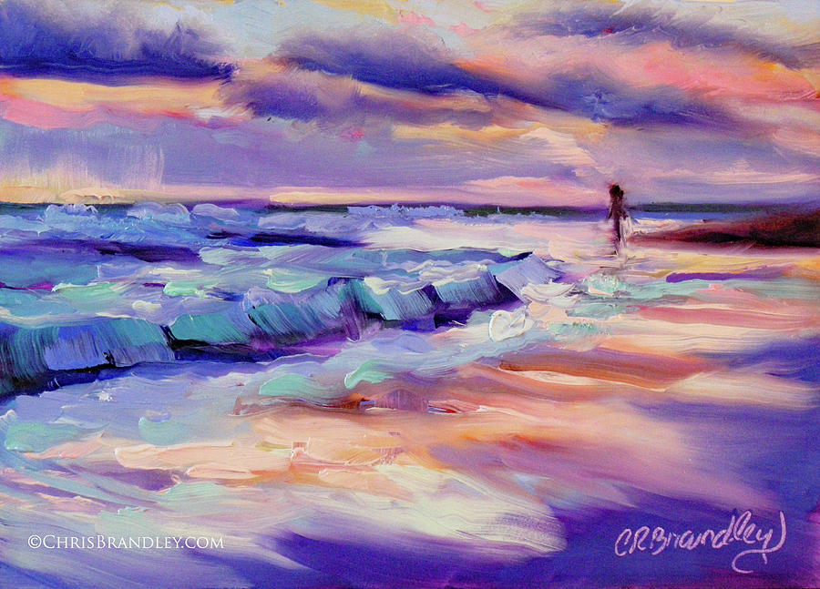 Sunset Stroll Painting by Chris Brandley