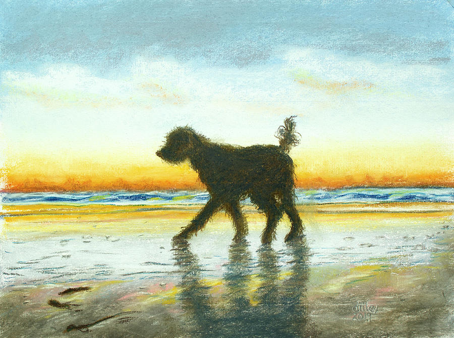 Sunset Stroll Painting by Dorothy Riley