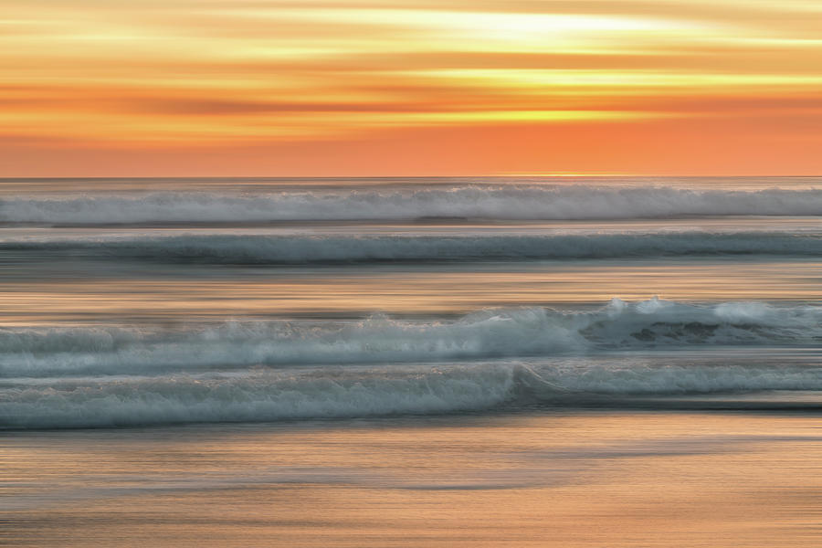 Sunset Surf Photograph by Patti Deters