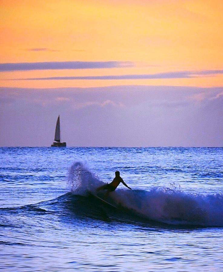 Sunset Surf Photograph by Peg Donnellan - Fine Art America