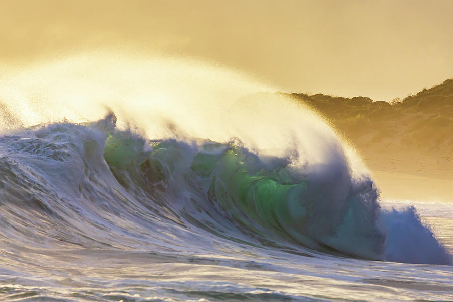 Sunset Surf Photograph by Robert Caddy