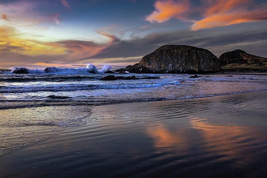 Sunset Surf Photograph by Tim Lyden Sunset Surf Photograph by Tim Lyden