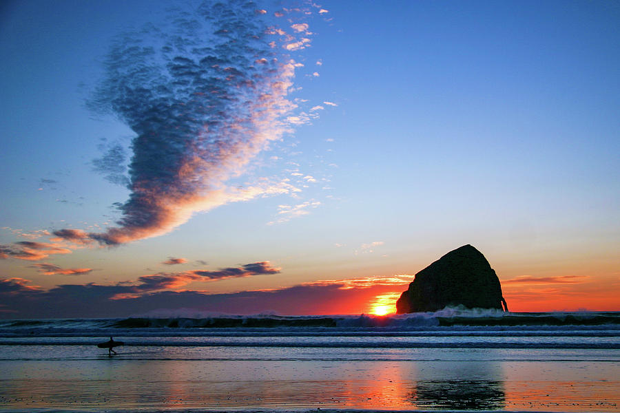 Sunset Surfer Photograph by Leslie Struxness