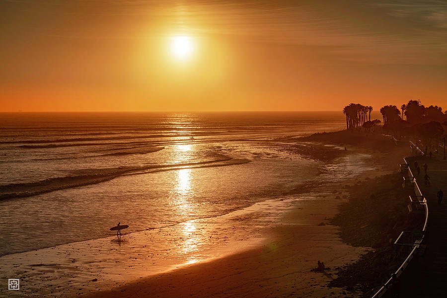 Sunset Photograph - Sunset Surfer Ventura California by Tim Hungerford Sunset Photograph - Sunset Surfer Ventura California by Tim Hungerford
