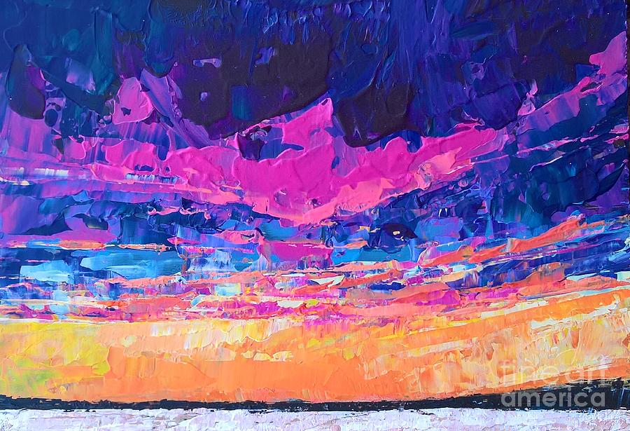 Sunset Surprise  Painting by Lisa Dionne