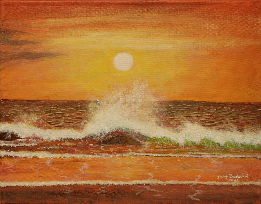 Sunset Painting by Terry Frederick