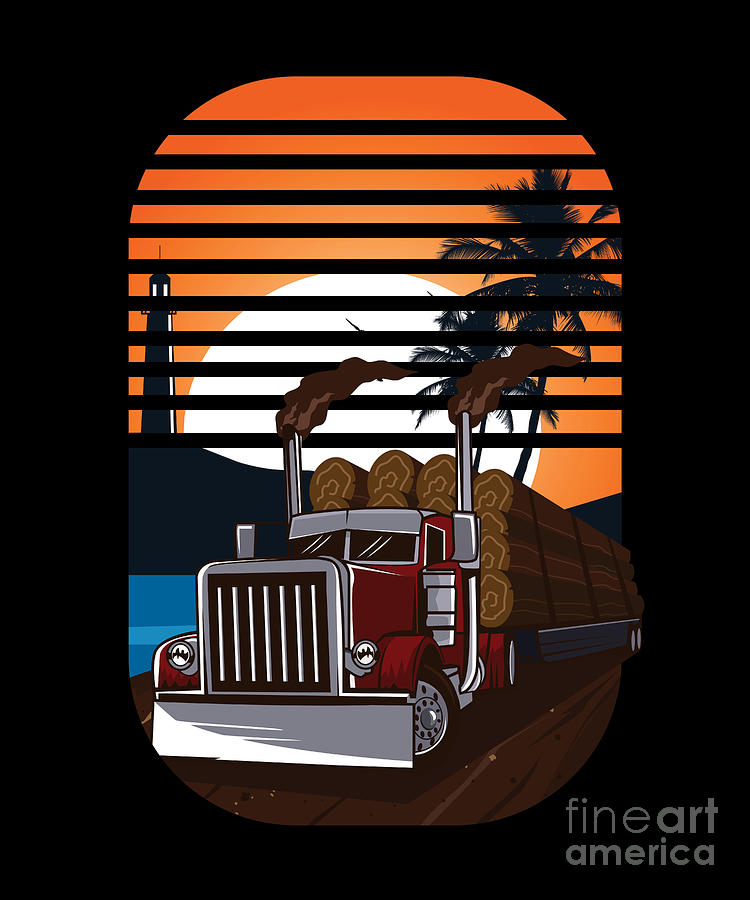 Trucker Accessories For Truck Driver Motor Lover Trucker  Art