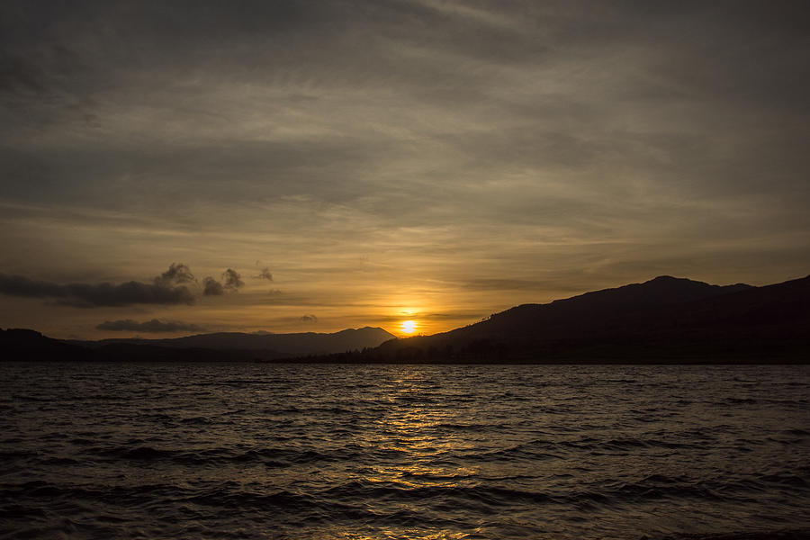Sunset Venachar  Photograph by Daniel Letford
