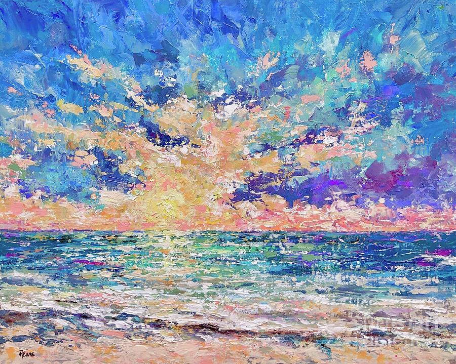 Sunset Painting by Vickie Fears