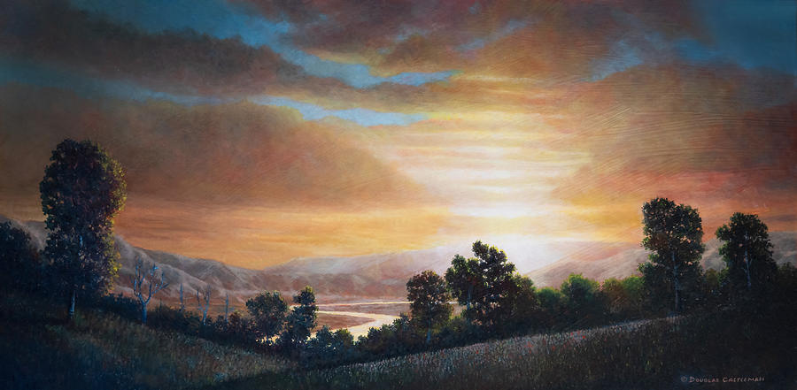 Sunset View Painting by Douglas Castleman