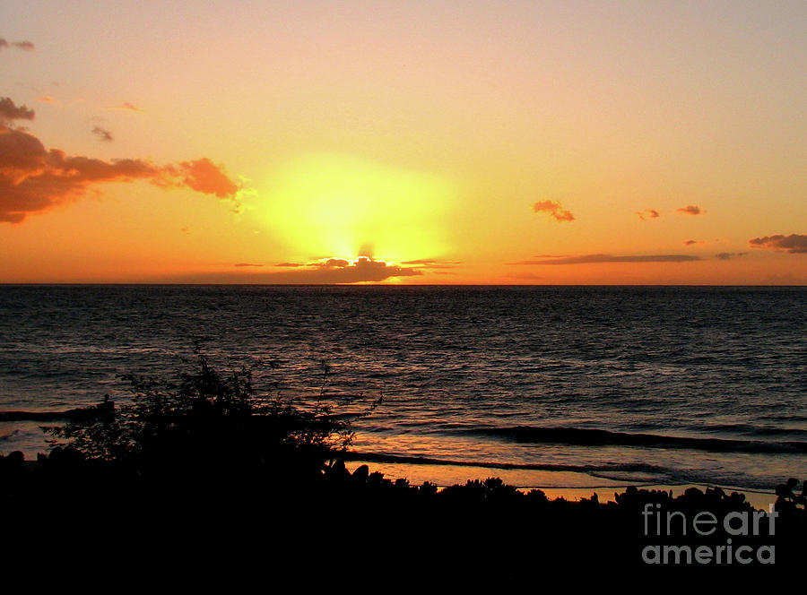Sunset Wailea, Maui, Hawaii Photograph by Aurelia Schanzenbacher