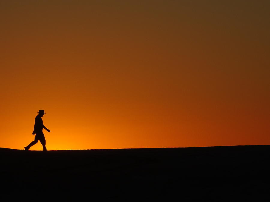 Sunset Walk Photograph by Bob Kelly - Fine Art America