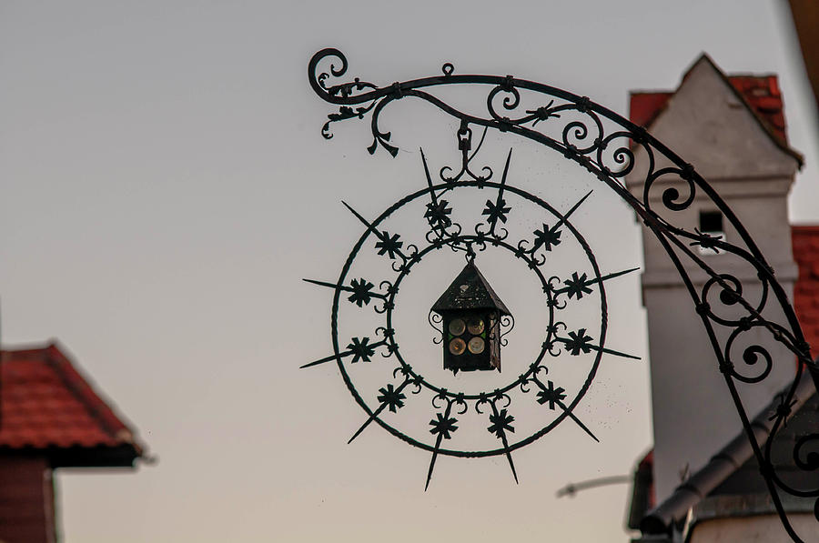 Sunset Walks In Durnstein. Forged Sign 1 Photograph by Jenny Rainbow