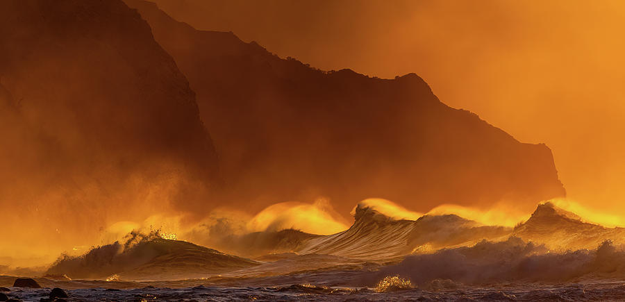 Sunset Wave IV Photograph by Doug Davidson
