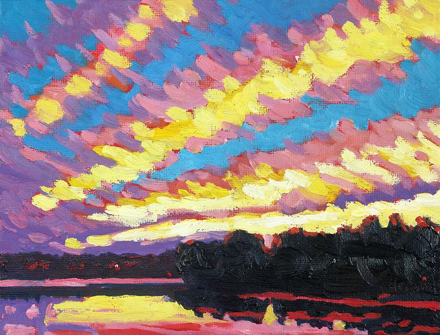 Sunset with Langmuir Painting by Phil Chadwick
