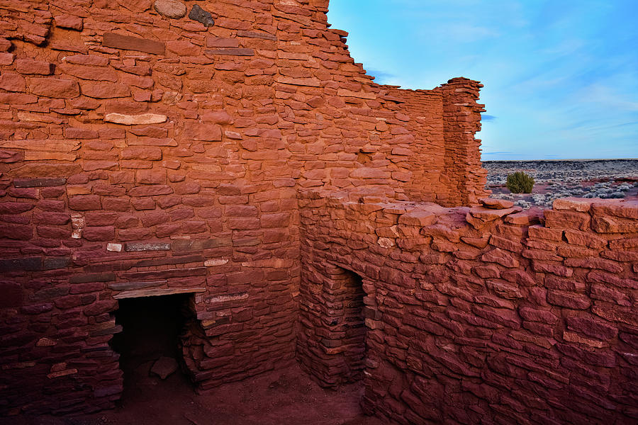Sunset Wukoki Pueblo Photograph by Kyle Hanson