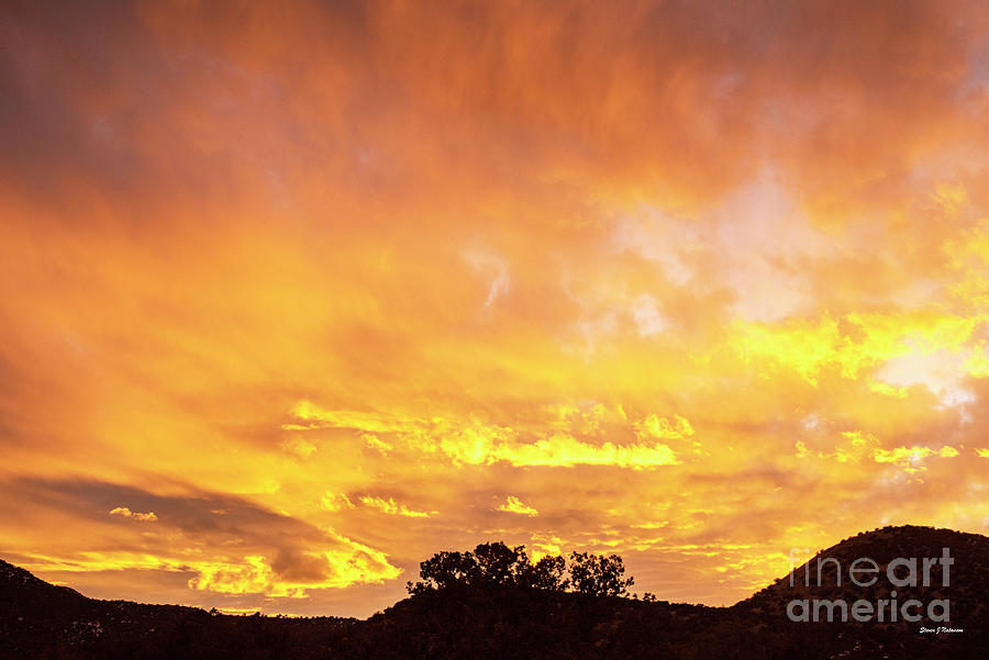 Sunset Yellow Skies Photograph by Steven Natanson