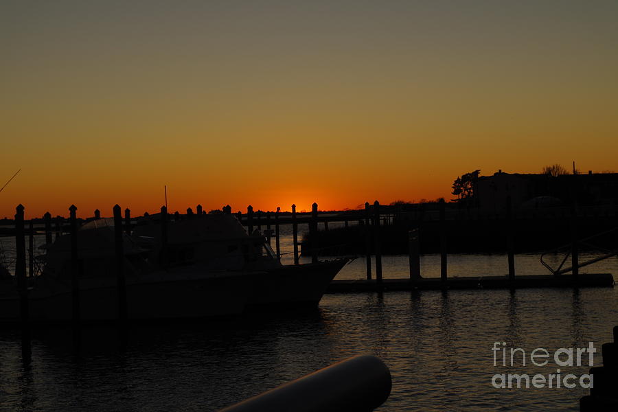 Sunsetting Over Freeport Photograph by Barbra Telfer
