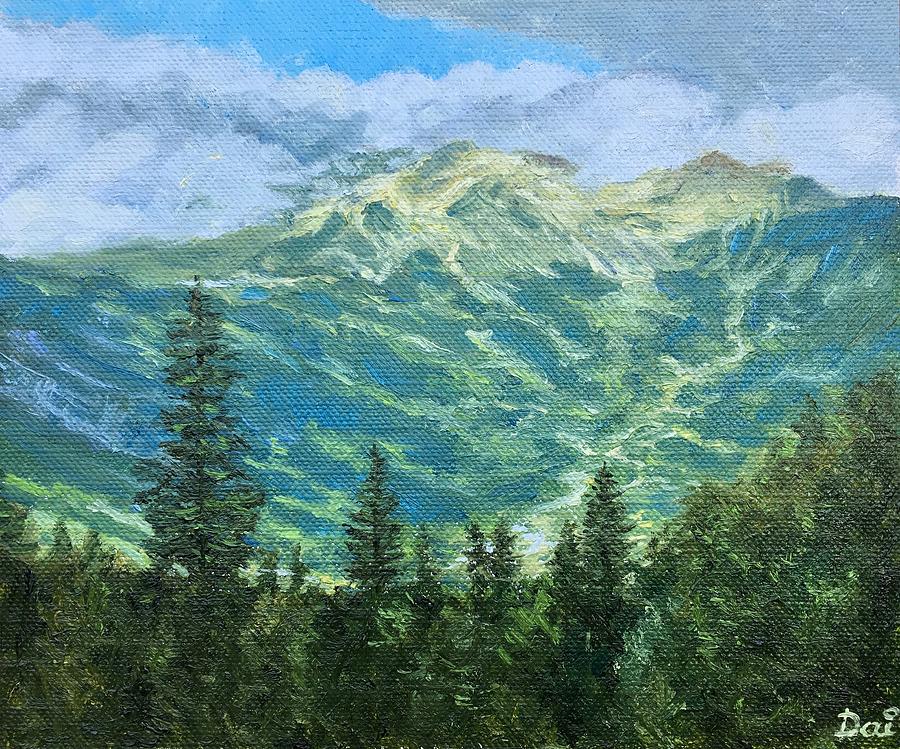 Sunshine Above Grindelwald Switzerland Painting by Dai Wynn