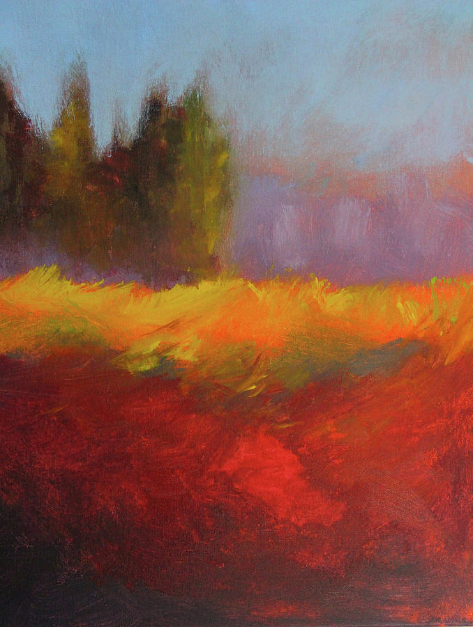 Sunshine and Fog Painting by Nancy Merkle