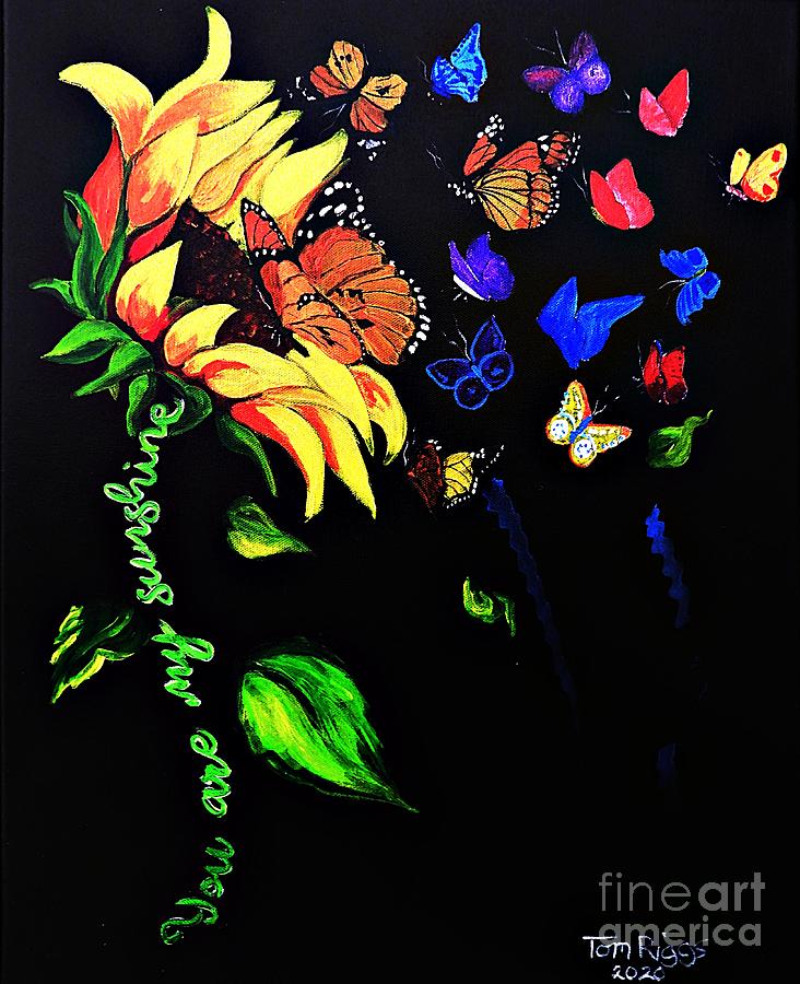 Sunshine Butterfly Painting
