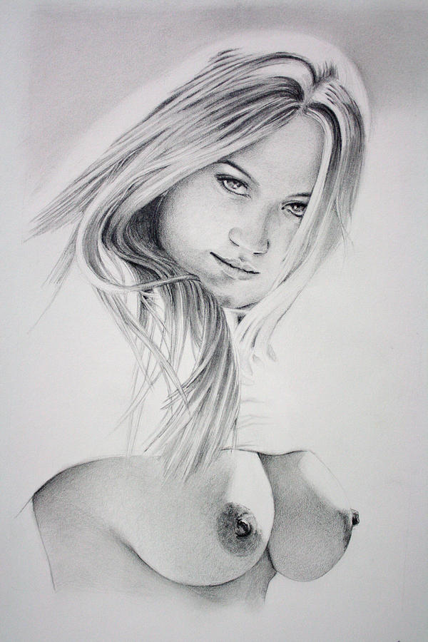 Sunshine Girl Drawing by Ted Castor.