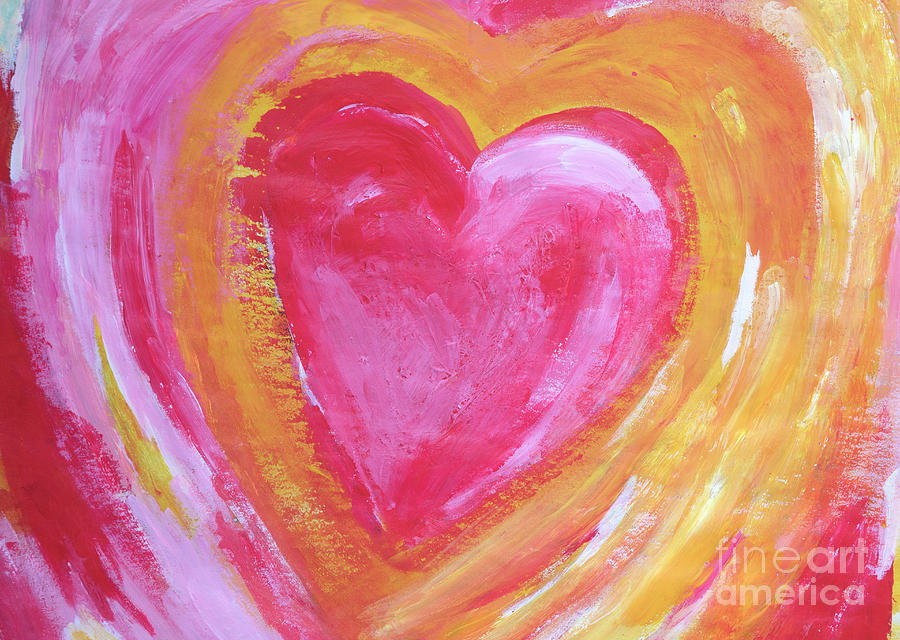 Sunshine heart Painting by Stella Levi
