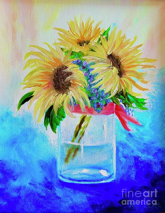 Sunshine In A Jar Painting by Mary Scott