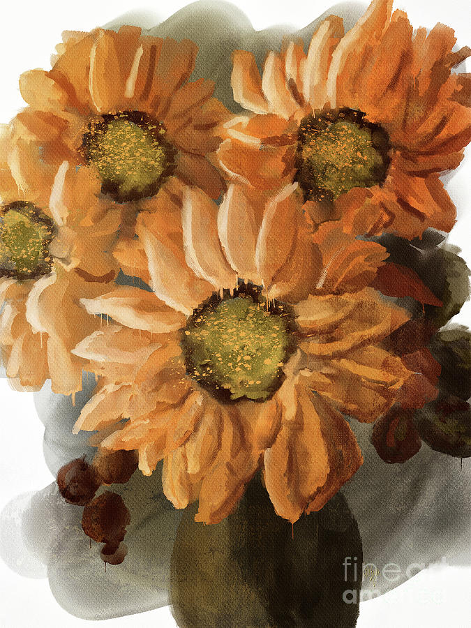 Sunshine In A Vase Digital Art by Lois Bryan