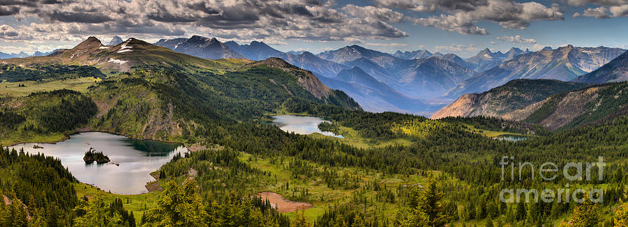 Sunshine Meadows Canadian Rockies Panorama Photograph by Adam Jewell