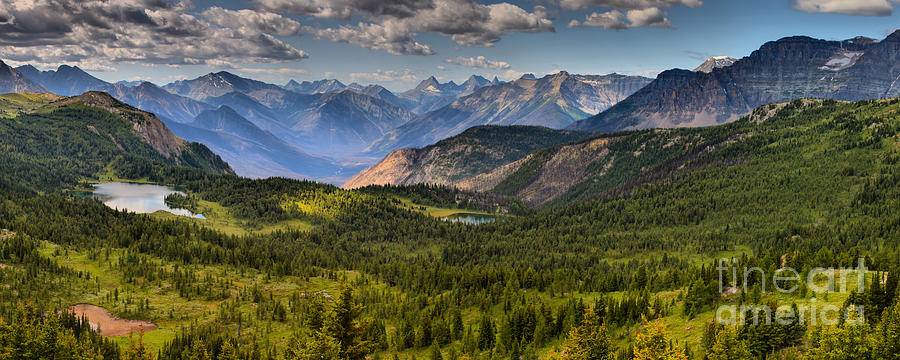 Sunshine Meadows Overlook Panorama Photograph by Adam Jewell