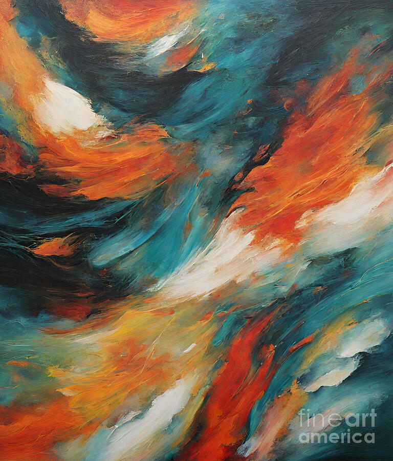 Abstract Painting - Sunshine by Naveen Sharma