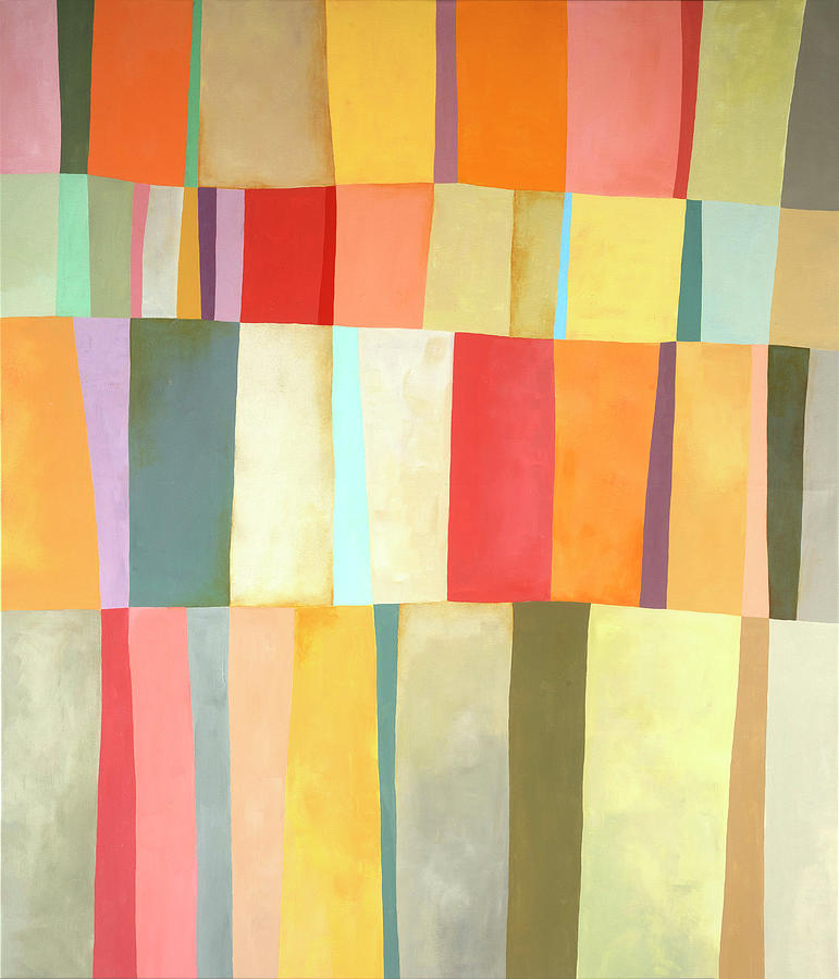 Sunshine Stripe Painting by Jane Davies