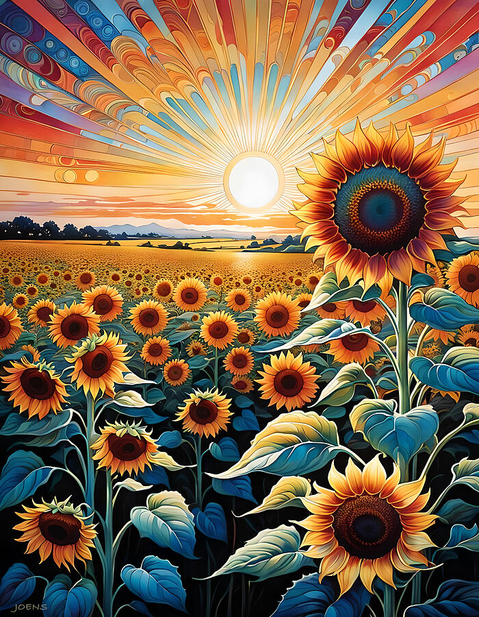 Sunshine Sunflower 2 Digital Art by Greg Joens