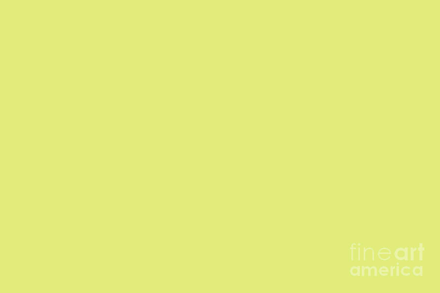 Sunshine Yellow Solid Color Pairs To PPG 2021 Trending Hue Fresh Lemonade PPG1216-5 Digital Art by PIPA Fine Art - Simply Solid
