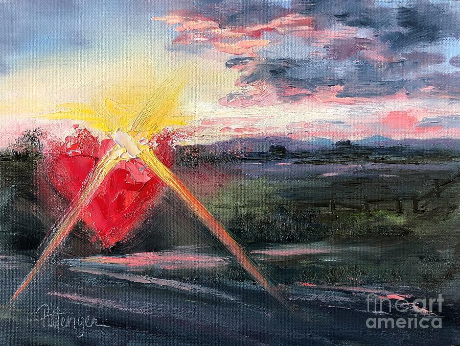 Sunset With Love Painting
