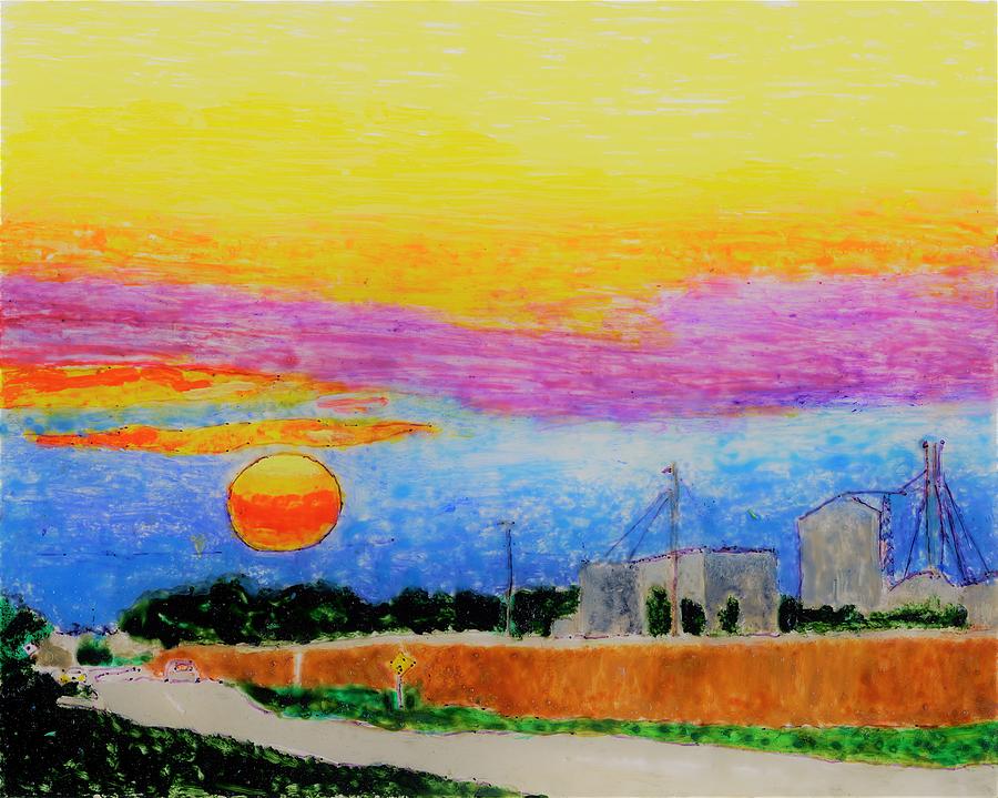 Suntral Illinois Painting by Phil Strang