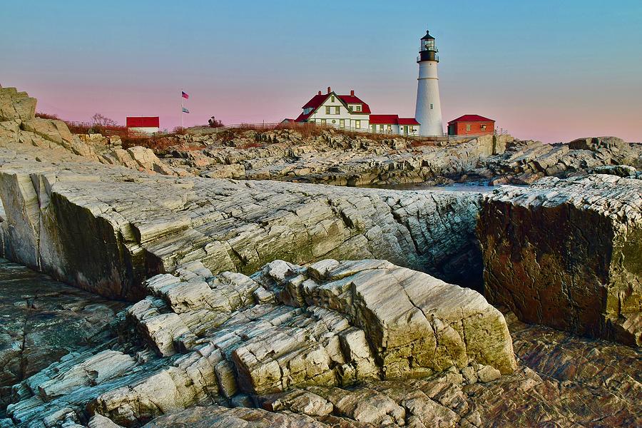 Sunup at Cape Elizabeth Photograph by Frozen in Time Fine Art Photography