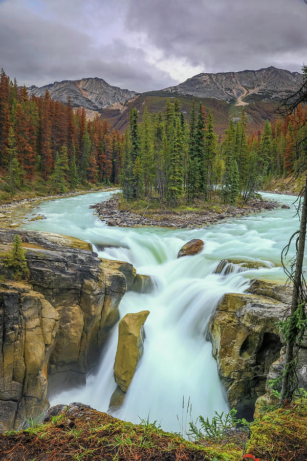 Banff National Park Photograph - Sunwapta Falls Canada by Dan Sproul