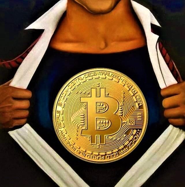 Super Bitcoin  Painting by Dalgis Edelson