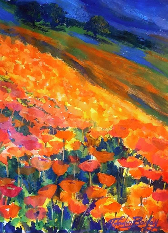 Super Bloom Pop Painting by Tf Bailey