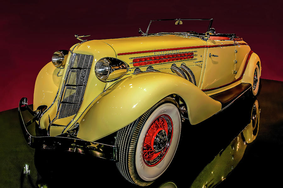 Super-Charged 1936 Auburn Cabriolet Photograph by John Bartelt - Fine ...