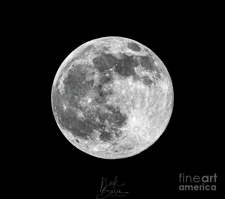 Super Full Moon Photograph by Nick Boren