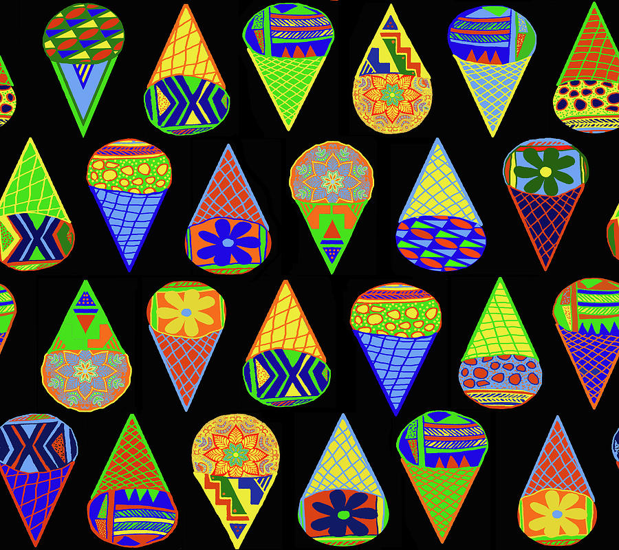 Super Hero Ice Cream Cones Digital Art by Vagabond Folk Art - Virginia Vivier