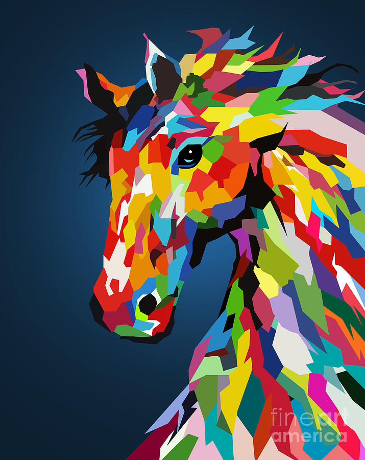 Animal Digital Art - Wild Wild horse  #1 by Mark Ashkenazi