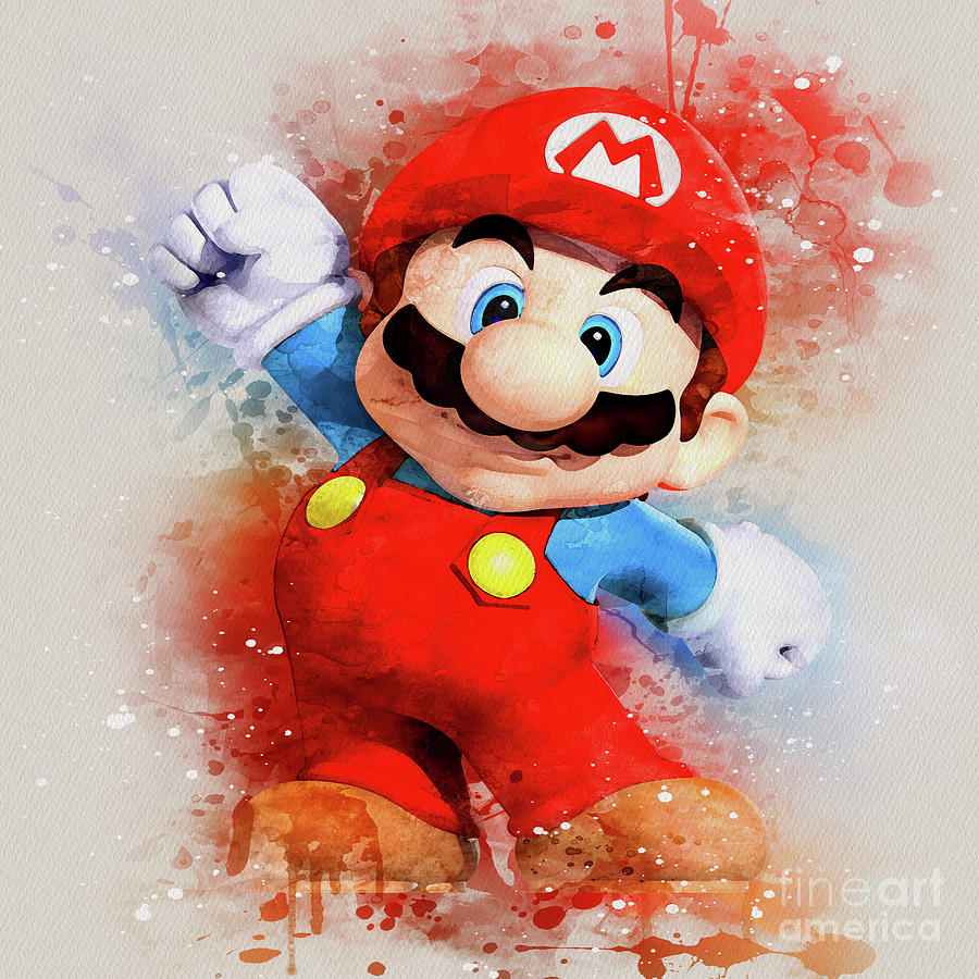 Super Mario Luigi Painting by Kun Funny - Fine Art America