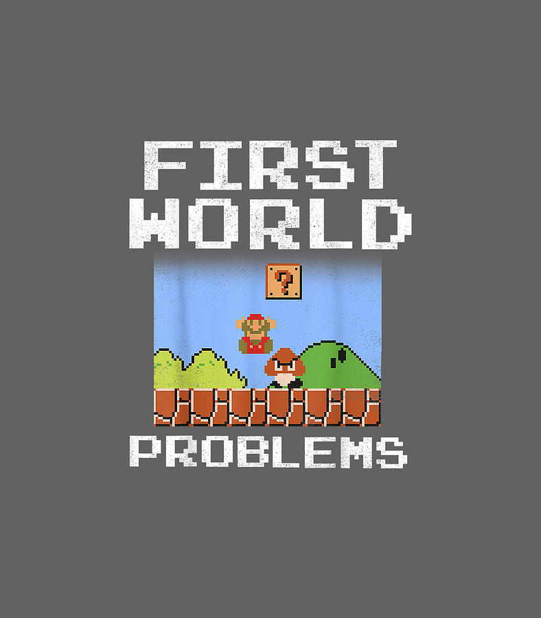 Super Digital Art - Super Mario Retro 8 Bit First World Problems Graphic by Tomasw Liv