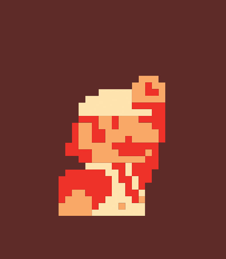 Super Mario Retro Red Mario Jump Digital Art by Kelsem Artyo - Pixels