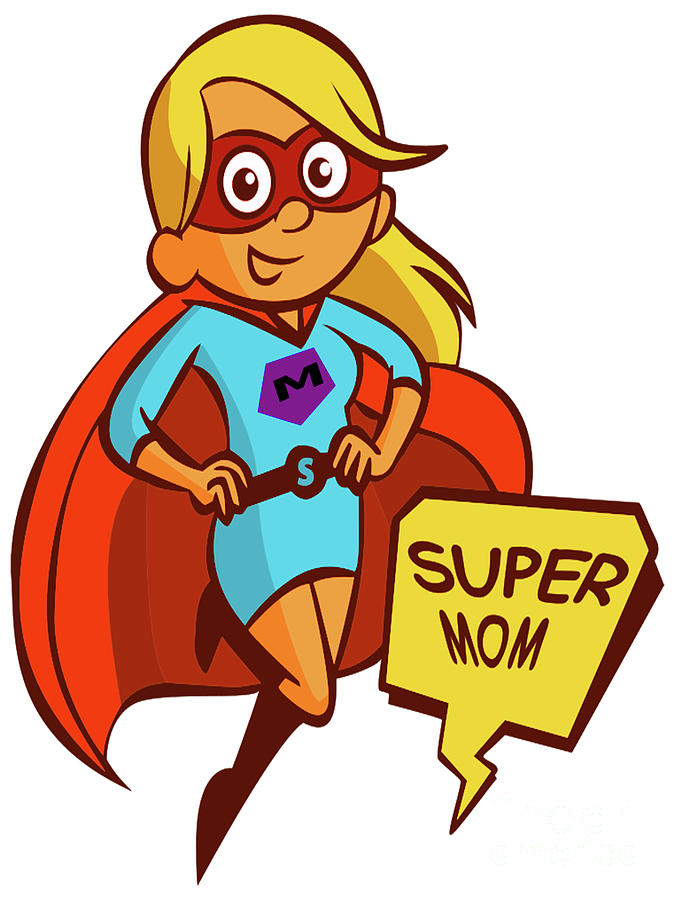 Super Mom Digital Art By Michael Collins - Pixels