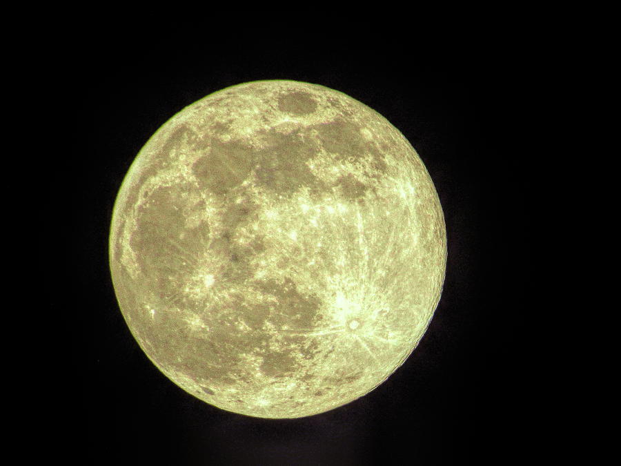 Super Moon - April 7, 2020 Photograph by Jeff Iverson
